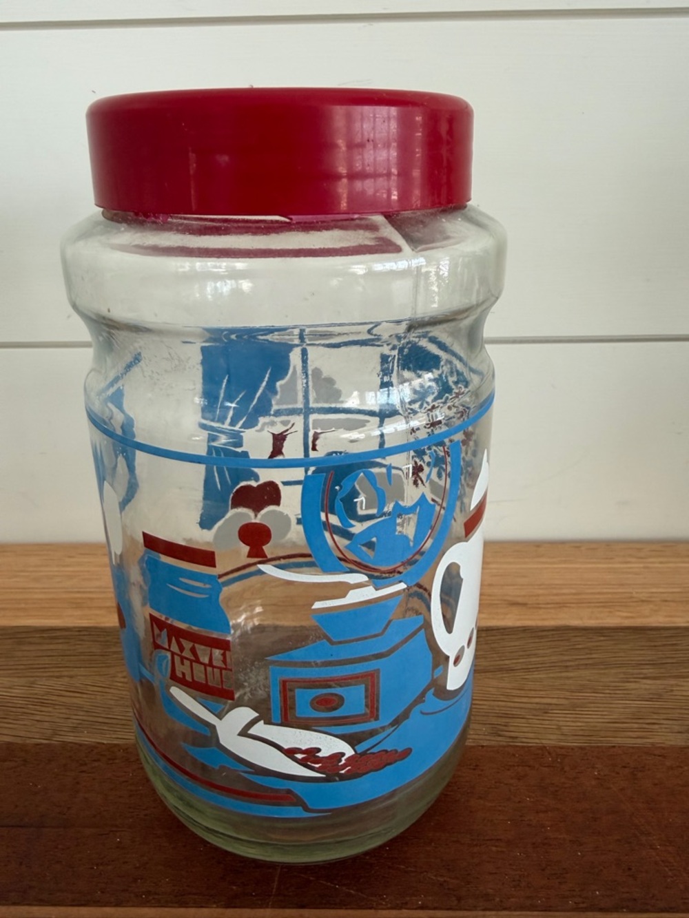 Vintage Anchor Hocking Maxwell Coffee Jar